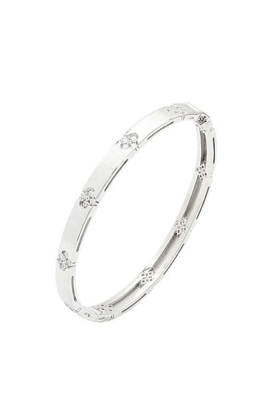 Bijuteria SORELLY Fixed Silver Bracelet with Flowers
