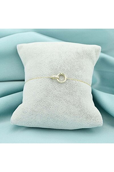 Bijuteria SORELLY Bratara Argint Placat cu Aur Infinity Circles