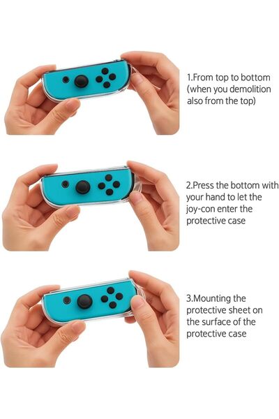 Generic Switch Clear TPU Case with Air Cushion Technology, Soft Flexible Protection Cover, Drop-Resistant Ga