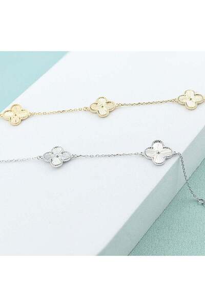 Bijuteria SORELLY Bratara Argint Flori cu Striatii