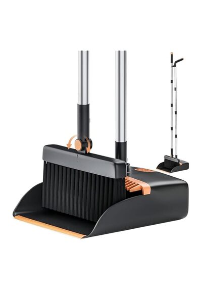 Generic طقم مكنسة ومجرفة من ALMEKAQUZ، لوازم تنظيف طقم مكنسة ومجرفة للمنزل، ب...