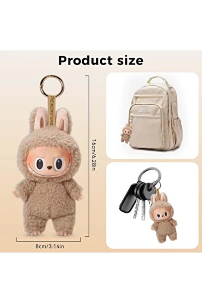 DrKala Jucarie de plus cu breloc Bubu Monstrii Macaron, BlindBox, 16 cm