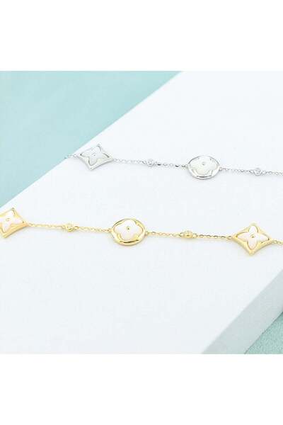 Bijuteria SORELLY Bratara Argint Flori si Elemente Geometrice