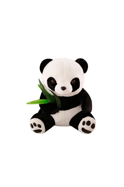 OEM Plush Toy, Panda Bear with Bamboo, Soft and Fluffy, 20 cm