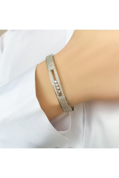 Bijuteria SORELLY Fixed Silver Bracelet Geometric Pattern