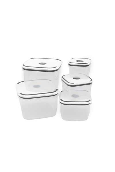 Gusto Casa Set 5 caserole plastic Clip&Close, 0.35l-2.6l