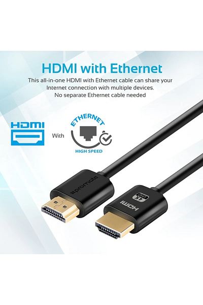 Promate All In One HDMI With Ethernet Cable 5m