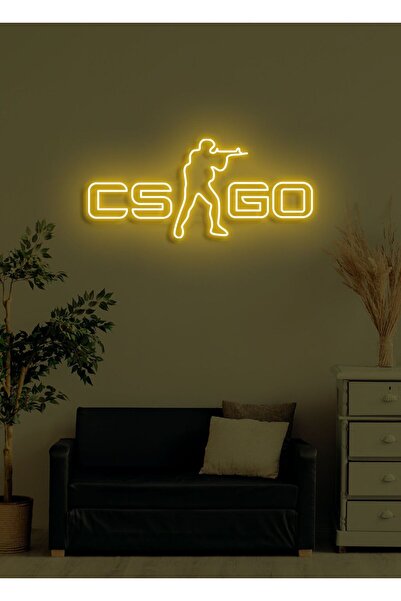 SUN DİZAYN CS GO neon led tablo CS oyuncu tablo