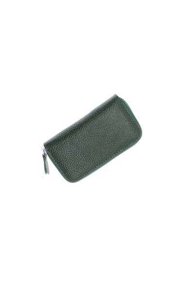ButicCochet Key holder, unisex, Buticcochet, made of genuine leather, 6.5x11.5 cm, Dark green - PR573