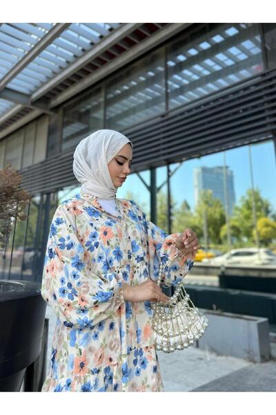 Moda Krash Patterned Modal Oversize Dress