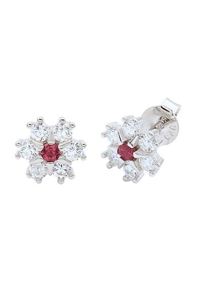 Bijuteria SORELLY Silver Flower Earrings