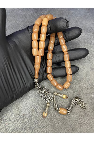Mos Tespih Special Design Wolf Tassel High-End Tightening Amber Prayer Beads
