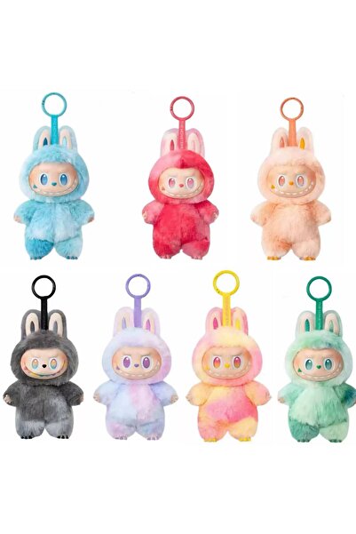 LABUBU Promotional pack of plush toys V3, 15 cm, 7 pieces, multicolor