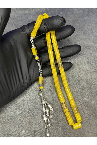 Mos Tespih Cutting High-End Special Design Moire Tightening Amber Prayer Beads