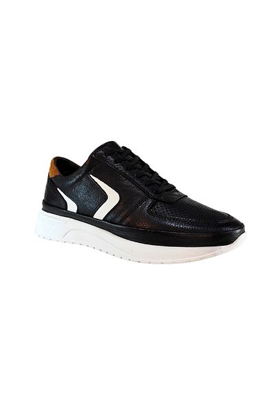 Who What Wear Men's Front Face Perforated Genuine Leather Sneakers Shoes 25Wm0323