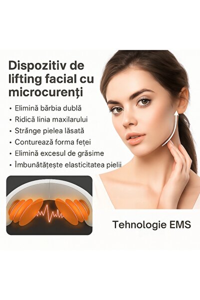 OEM Aparat Lifting Facial 5 in 1, EMS, Masaj Vibratii, Incalzire, V-Face, Anti-Imbatranire, Reducere Bar