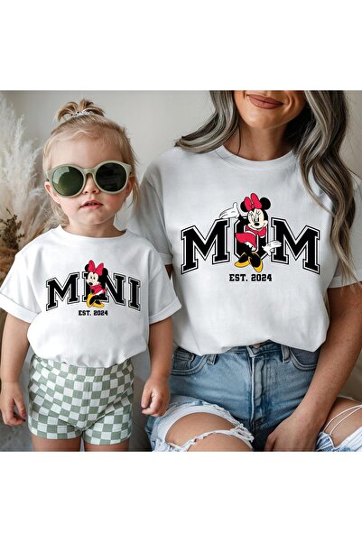 SVART WEAR Set de tricouri Mickey Mama Mini Mother Daughter Kids tricou Twin ...
