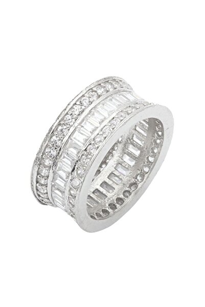 Bijuteria SORELLY Inel Argint cu Pietre Zirconia Baguette Stack 18