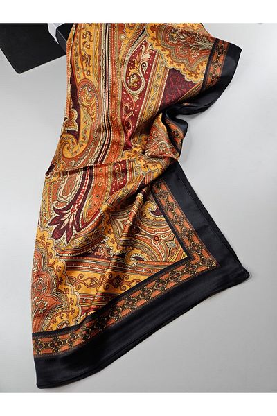 Webinay Home Ethnic Pattern Imported Voile Silk Shawl Scarf Hijab