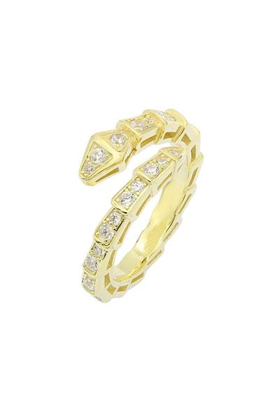 Bijuteria SORELLY Gold Plated Silver Snake Ring