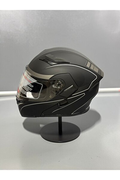 JK20 Jk-902 Güneş Vizörlü Çene Açılır Kask H8 GREY