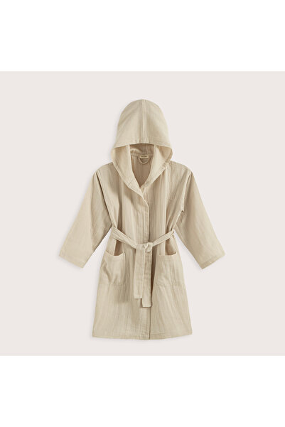 Chakra Lıttle Basıc Müslin Bornoz Taş