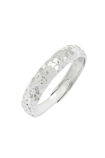 Bijuteria SORELLY Adjustable Faceted Silver Ring