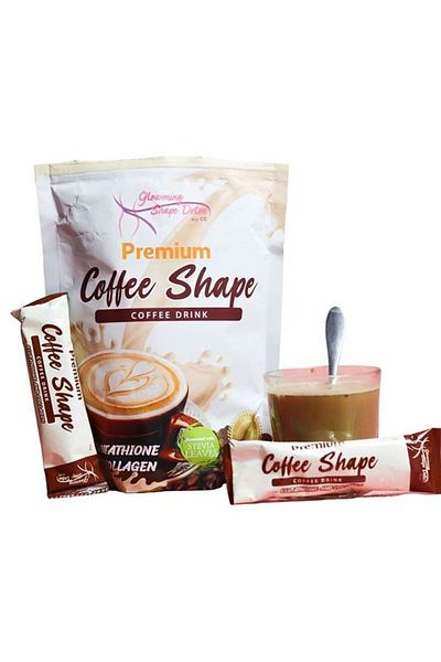 Glowing Cris Cosmetics Premium Coffee Shape Coffee Drink