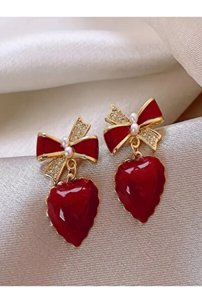 SEVVALERY KIRMIZI KALPLİ KÜPE