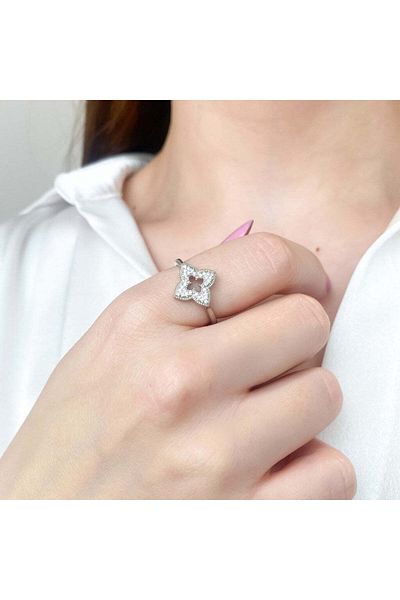 Bijuteria SORELLY Silver Flower Ring