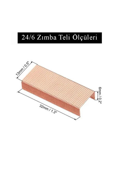 Delta Staple Wire 24/6 Copper 1000 Pcs 10 Pack Large Staple Wire Yellow 30 Sheets Stapling Capacity