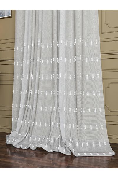 OnyxHome Truva Linen Beard Tulle Curtain
