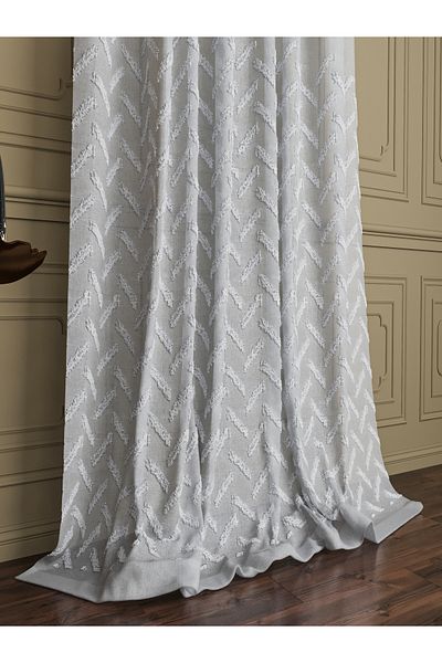 OnyxHome Ibiza Linen Beard Tulle Curtain