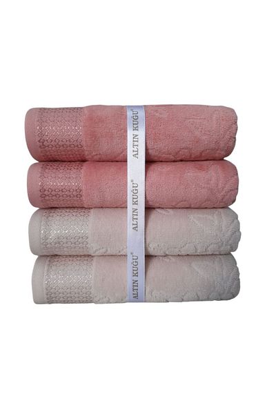 Özdilek Pastoral Towel 4 Pieces - Tile Beige