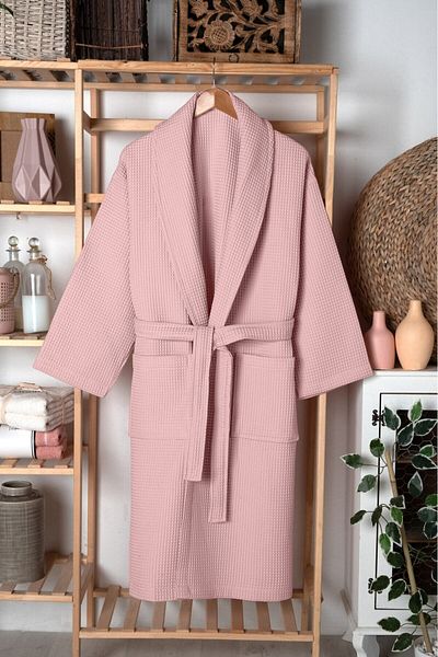 embays collection Pike Bathrobe, Morning Robe, Waffle Pike Bathrobe, Unisex Pike Bathrobe, Turkish Bath Sauna Bathrobe