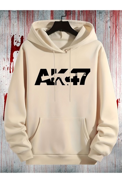 cc collection Hanorac oversize unisex cu imprimeu AK47 tricou Design conforta...