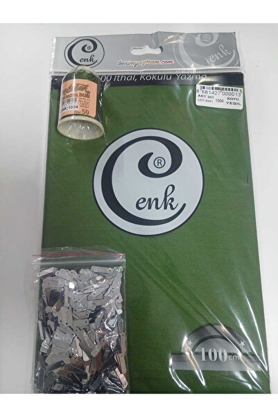 Cenk Düz Yazma Altınbaşak İp Pul Seti No:1004 Koyu Yeşil