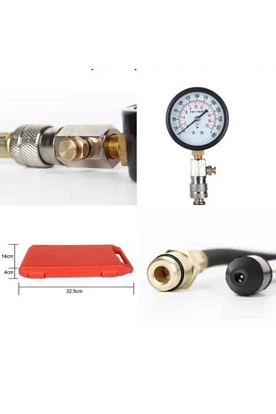 Metal Needs Pressure measuring device, maximum 20bar, 300 psi, Metal Needs®