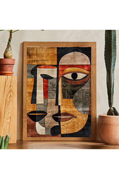 woodhomeworks Tek Parça Salon Ofis Dekor Tablo vrynt