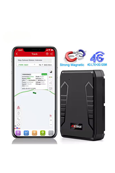 Zero Secrets Professional Mini 4G GPS Tracker, live microphone, strong magnet, 10000mAh battery, IP67, car alerts