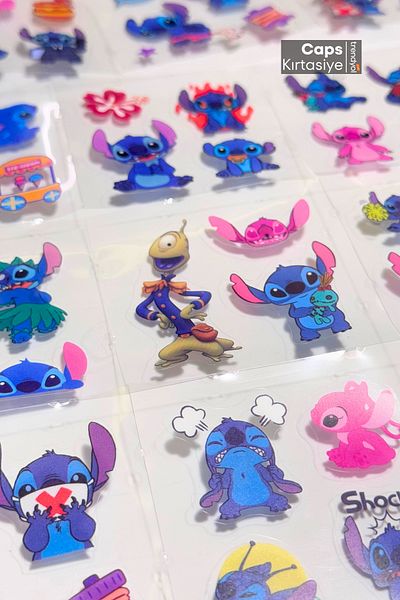 caps anlarınızı paylaştığınız ortağınız Cute Stitch Sticker Set - 402 Pieces - Agenda, Diary, Scrapbook, Bullet Journal Stickers