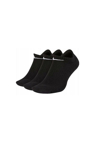 Nike Everyday Cushioned Socks - Unisex Black L (3 pairs)