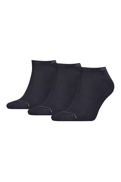 Calvin Klein , Set of socks made from cotton blend with logo - 3 pairs, Dark Navy, One Size