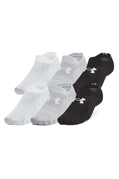 Under Armour , Set of ankle socks with logo detail - Essential, 6 pairs, White, Black, Gray, S