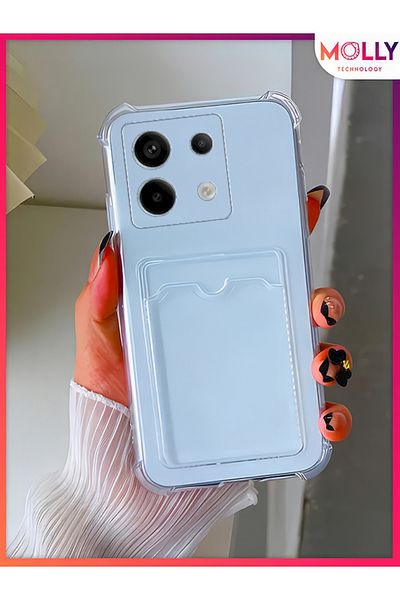 Molly Transparent Silicone Case with Card Pocket for Xiaomi Redmi Note 13 Pro 5g