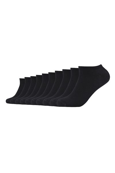 OEM s.Oliver, Set de sosete unisex pana la glezna - 10 perechi, Negru, 39-42
