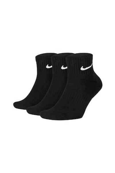 Nike Everyday Cush Training Socks - 3 pairs, Black/White, M