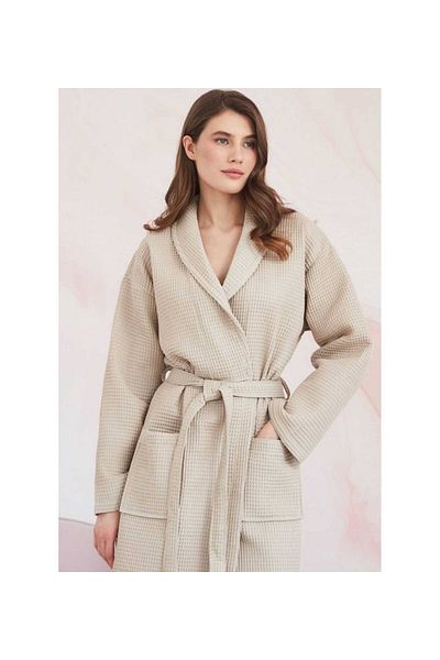 embays collection Pike Bathrobe, Morning Robe, Waffle Pike Bathrobe, Unisex Pike Bathrobe, Turkish Bath Sauna Bathrobe