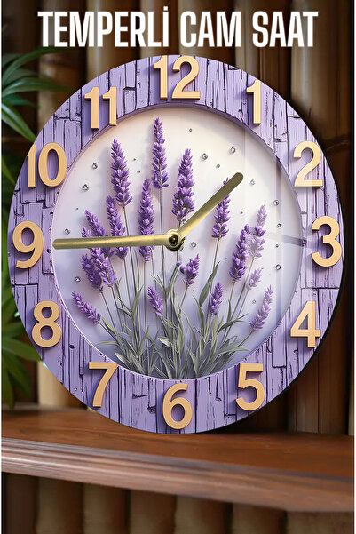 kutuTR Zarif, Dayanıklı ve Modern Dekor! 3D Görünümlü Temperli Cam Saat – 33 ...
