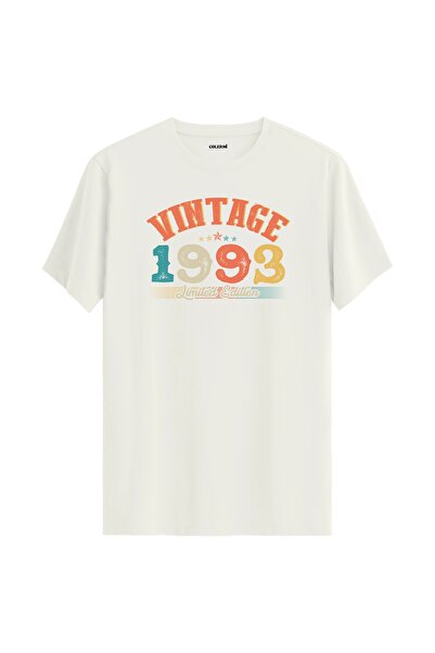 Colermi تي شيرت Echo Vintage لعام 1993 هدية عيد ميلاد برقبة دائرية للجنسين تي...